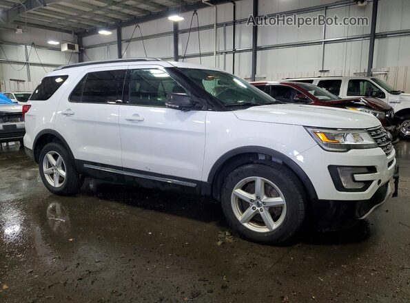 1FM5K8DH3HGD41597 2017 FORD EXPLORER White Przód prawy