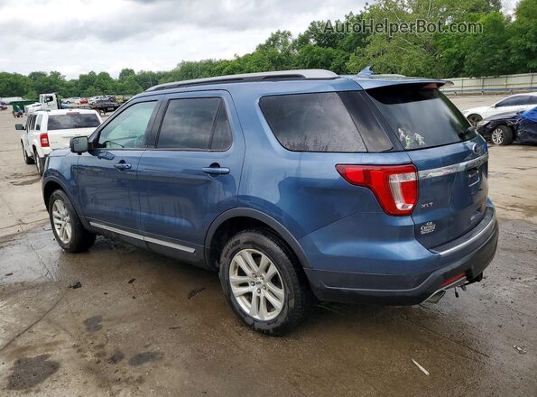 1FM5K8DH4JGC92450 2018 FORD EXPLORER Blue უკანა მარცხენა
