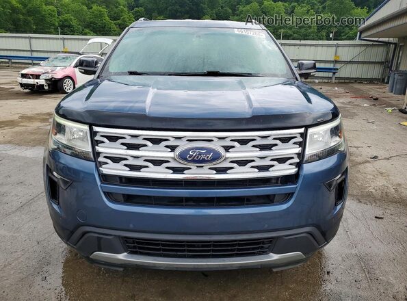1FM5K8DH4JGC92450 2018 FORD EXPLORER Blue წინა ხედი