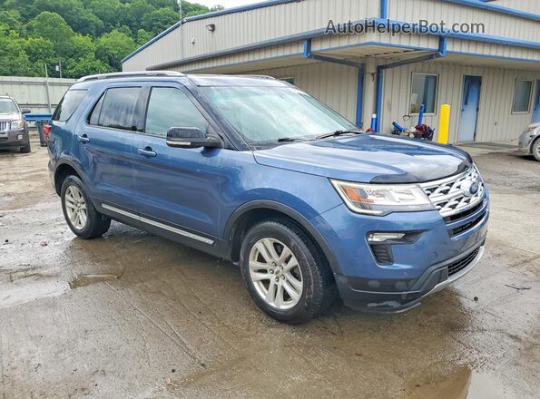 1FM5K8DH4JGC92450 2018 FORD EXPLORER Blue წინა მარჯვენა