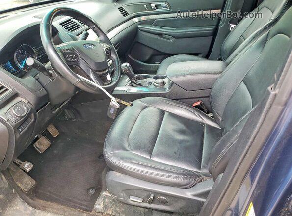 1FM5K8DH4JGC92450 2018 FORD EXPLORER Blue წინა სალონის ხედი