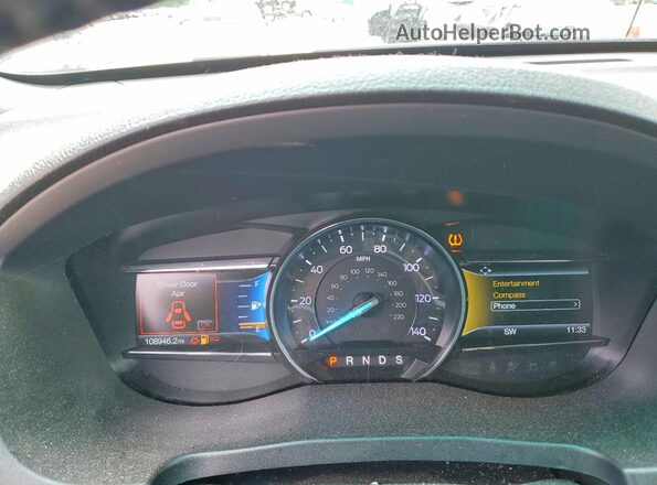 1FM5K8DH4JGC92450 2018 FORD EXPLORER Blue ხელსაწყოთა პანელის ხედი
