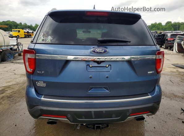 1FM5K8DH4JGC92450 2018 FORD EXPLORER Blue უკანა ხედი