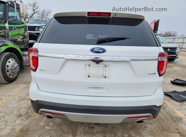 1FM5K8DH5HGC44417 2017 FORD EXPLORER Белый Вид сзади