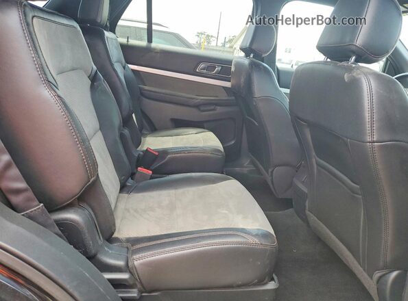 1FM5K8DH5HGC55112 2017 FORD EXPLORER Black უკანა სალონის ხედი
