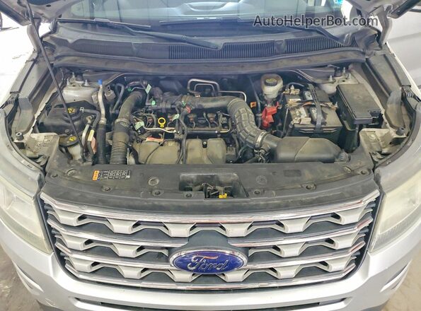 1FM5K8DH6GGA19681 2016 FORD EXPLORER Silver Engine compartment view