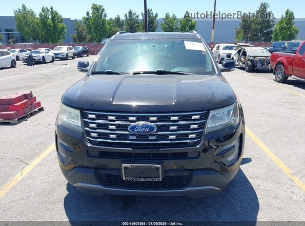 1FM5K8DH6HGA55968 2017 FORD EXPLORER Black Սարքավորումների վահանակի տեսք