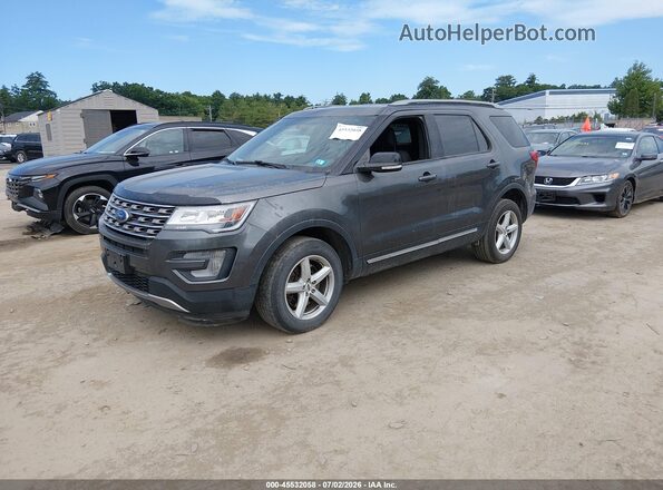 1FM5K8DH6HGA72284 2017 FORD EXPLORER Gray Przód lewy