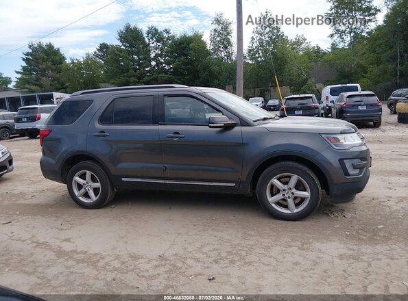 1FM5K8DH6HGA72284 2017 FORD EXPLORER Gray Widok wnętrza z tyłu