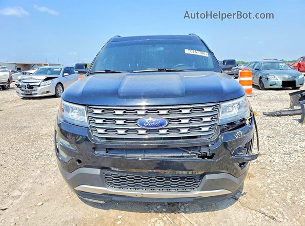1FM5K8DH6HGC04542 2017 FORD EXPLORER Black Вид спереду