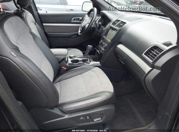 1FM5K8DH6HGC98423 2017 FORD EXPLORER Black Widok wnętrza z przodu