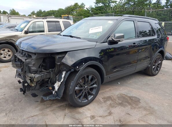 1FM5K8DH6HGC98423 2017 FORD EXPLORER Black Przód lewy