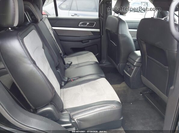 1FM5K8DH6HGC98423 2017 FORD EXPLORER Black Widok naklejki z numerem VIN