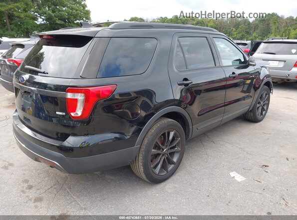 1FM5K8DH6HGC98423 2017 FORD EXPLORER Black Tył prawy