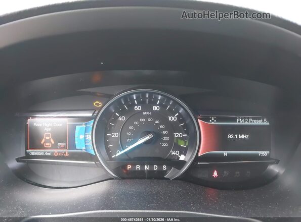 1FM5K8DH6HGC98423 2017 FORD EXPLORER Black Widok tylnych siedzeń