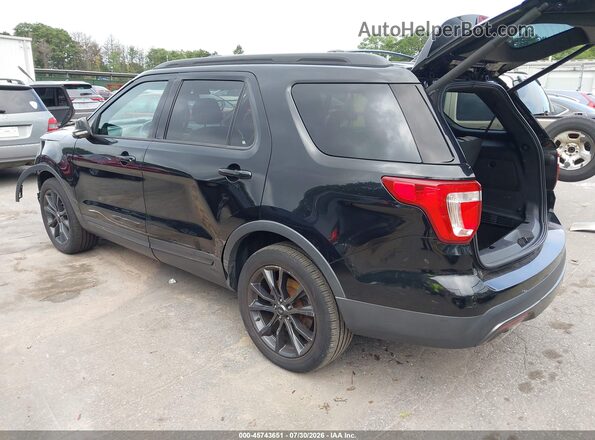1FM5K8DH6HGC98423 2017 FORD EXPLORER Black Tył lewy