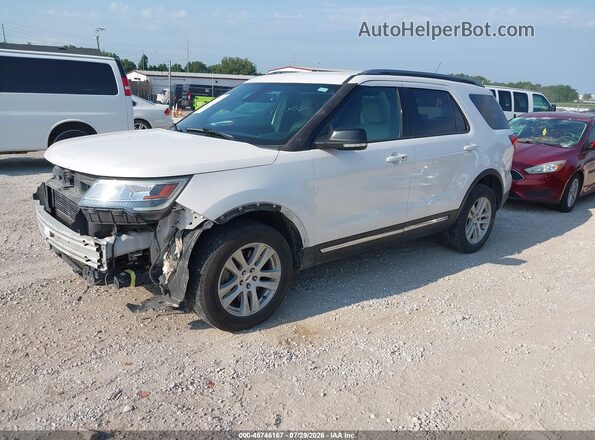 1FM5K8DH6JGA37704 2018 FORD EXPLORER Белый Передняя левая четверть