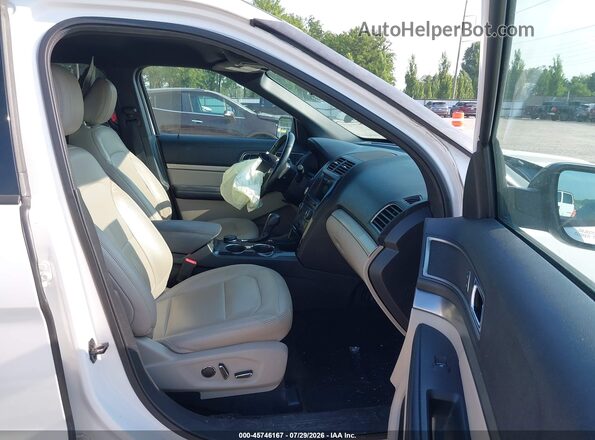 1FM5K8DH6JGA37704 2018 FORD EXPLORER Белый Вид салона спереди