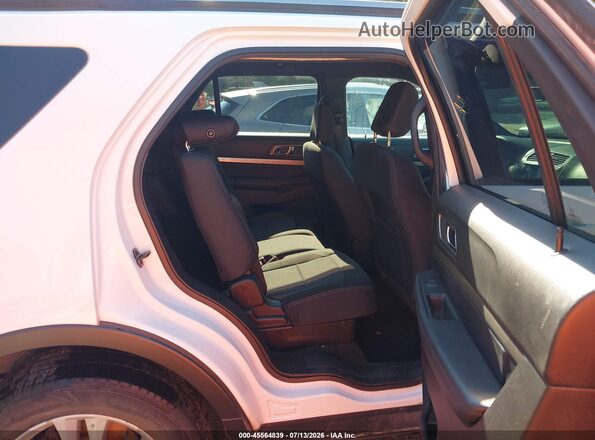 1FM5K8DH6JGA42286 2018 FORD EXPLORER White VIN კოდის სტიკერის ხედი