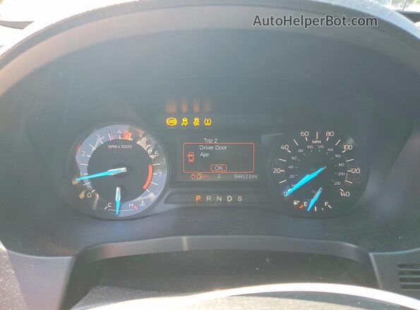 1FM5K8DH7HGA05886 2017 FORD EXPLORER Gray Вид щитка приладів