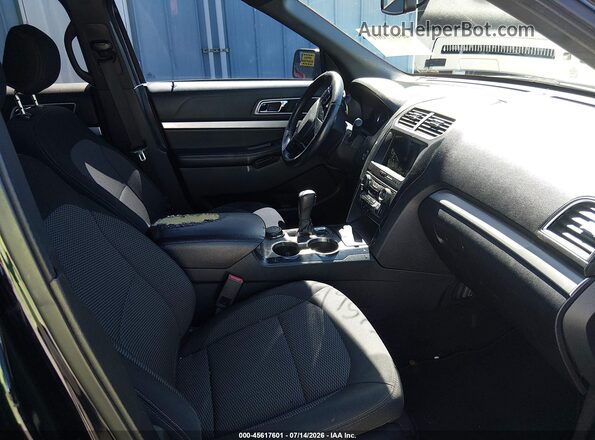 1FM5K8DH7HGC04159 2017 FORD EXPLORER Black Front interior view