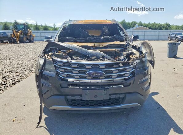 1FM5K8DH7HGD94268 2017 FORD EXPLORER Black წინა ხედი