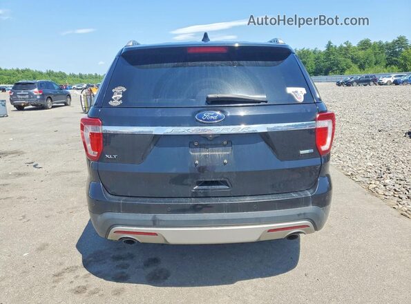 1FM5K8DH7HGD94268 2017 FORD EXPLORER Black უკანა ხედი
