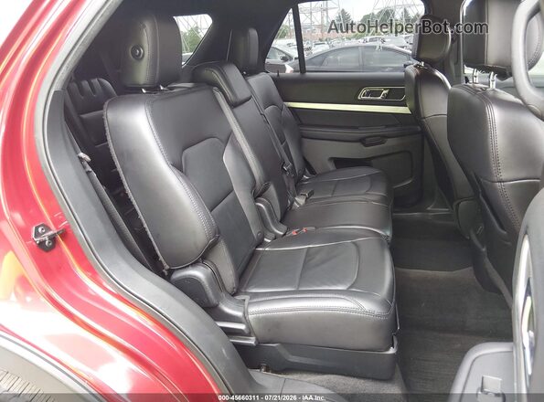 1FM5K8DH8HGC59624 2017 FORD EXPLORER Red Вид наклейки з VIN-кодом