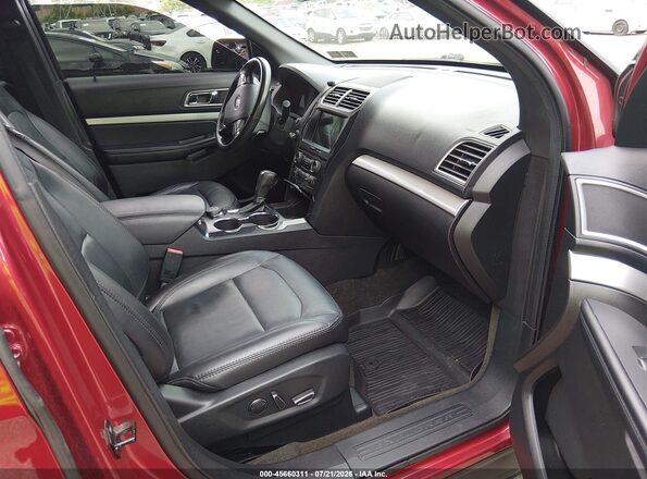 1FM5K8DH8HGC59624 2017 FORD EXPLORER Red Вид салону спереду