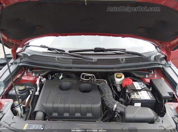 1FM5K8DH8HGC59624 2017 FORD EXPLORER Red Вид ззаду