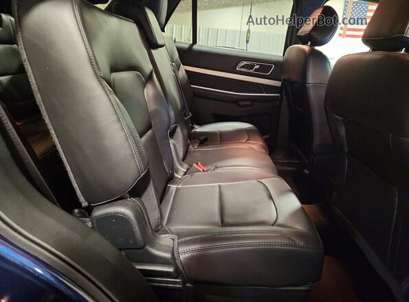 1FM5K8DH8HGC98617 2017 FORD EXPLORER Blue Вид задньої частини салону