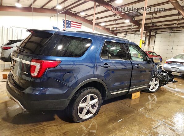 1FM5K8DH8HGC98617 2017 FORD EXPLORER Blue Задня права чверть