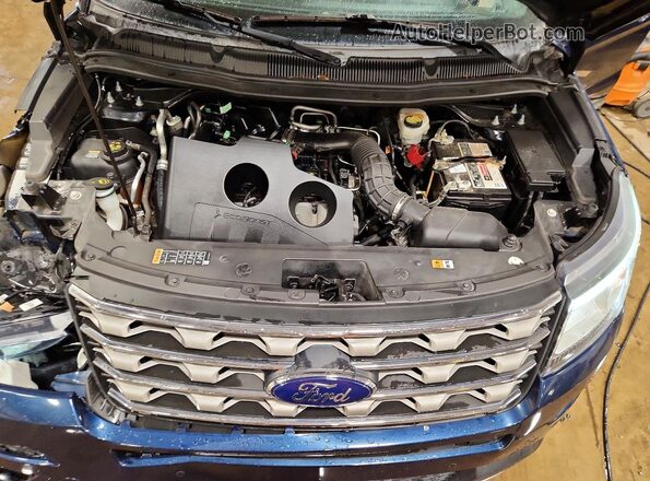 1FM5K8DH8HGC98617 2017 FORD EXPLORER Blue Вид підкапотного простору