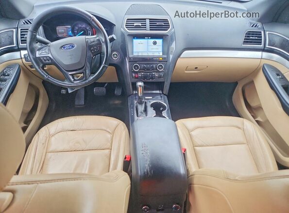 1FM5K8DH8HGD05811 2017 FORD EXPLORER Черный Вид панели приборов