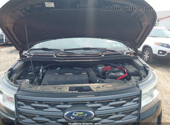 1FM5K8DH8JGC61881 2018 FORD EXPLORER Black Հետևի տեսք