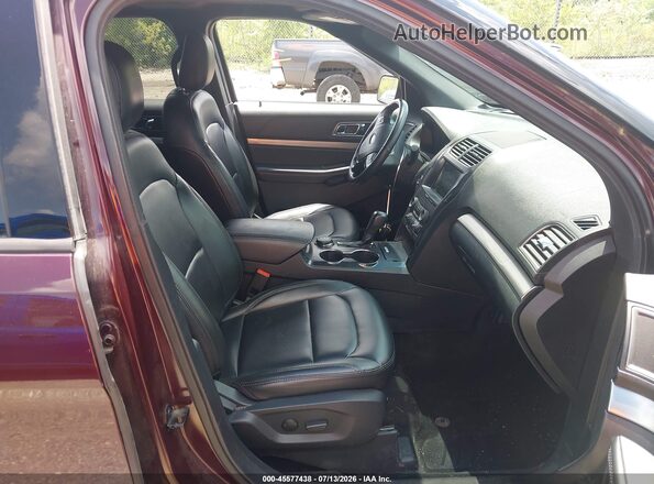 1FM5K8DH8KGA50259 2019 FORD EXPLORER Burgundy Widok wnętrza z przodu