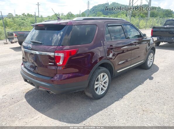 1FM5K8DH8KGA50259 2019 FORD EXPLORER Burgundy Tył prawy