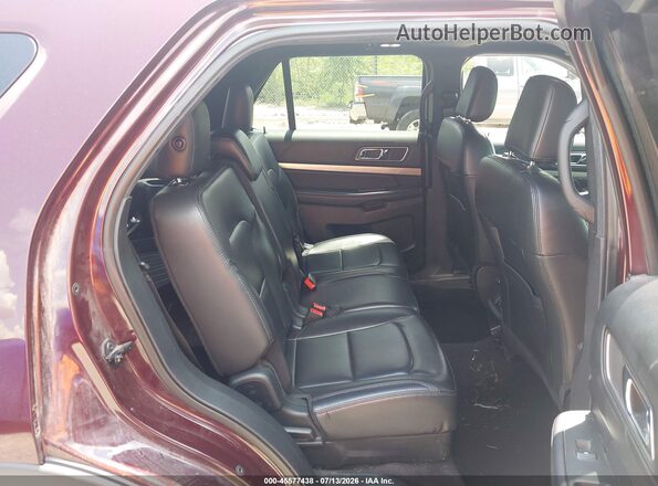 1FM5K8DH8KGA50259 2019 FORD EXPLORER Burgundy Widok naklejki z numerem VIN