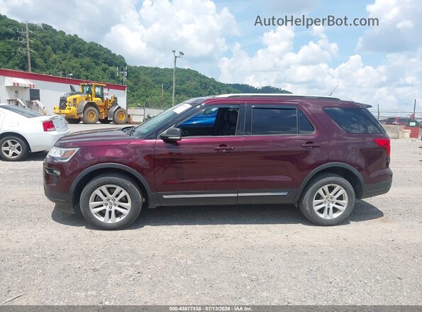 1FM5K8DH8KGA50259 2019 FORD EXPLORER Burgundy 