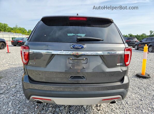 1FM5K8DH9HGC30469 2017 FORD EXPLORER Gray Вид ззаду