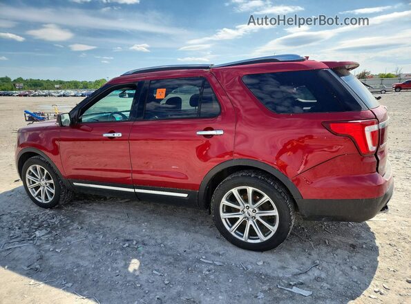 1FM5K8F80GGA97421 2016 FORD EXPLORER Red უკანა მარცხენა