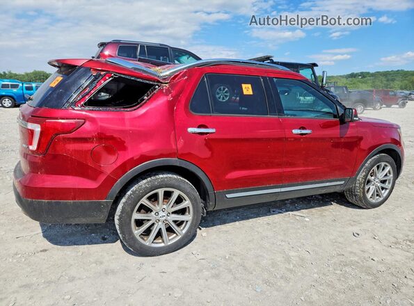 1FM5K8F80GGA97421 2016 FORD EXPLORER Red უკანა მარჯვენა