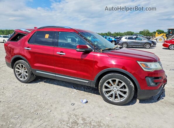 1FM5K8F80GGA97421 2016 FORD EXPLORER Red წინა მარჯვენა