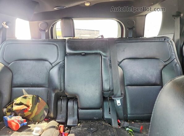 1FM5K8F80GGA97421 2016 FORD EXPLORER Red უკანა სავარძლების ხედი