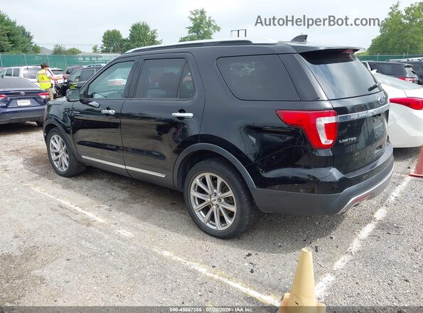 1FM5K8F80GGC89115 2016 FORD EXPLORER Black Задня ліва чверть