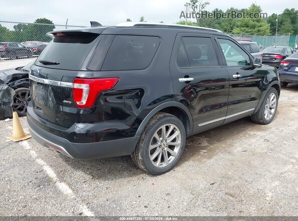 1FM5K8F80GGC89115 2016 FORD EXPLORER Black Задня права чверть