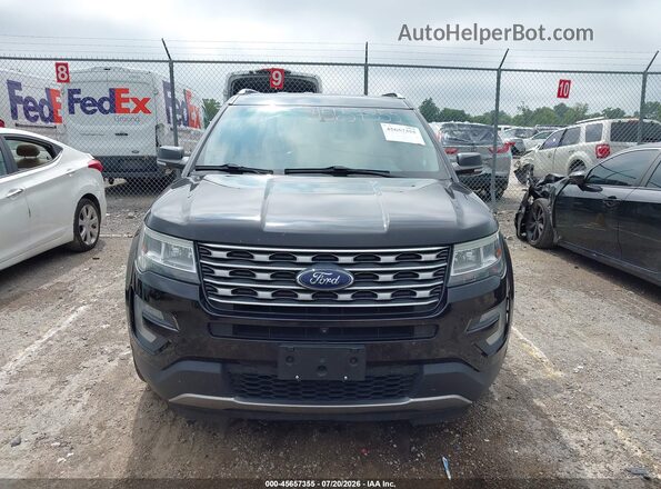 1FM5K8F80GGC89115 2016 FORD EXPLORER Black Вид щитка приладів