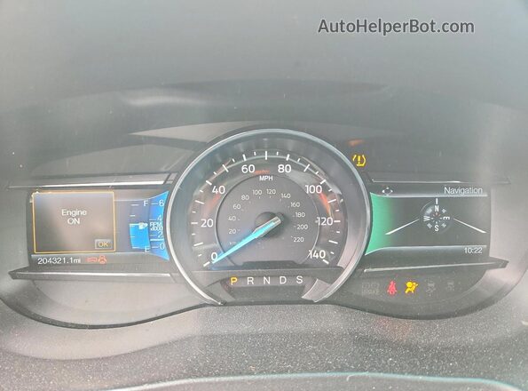 1FM5K8F80HGA95587 2017 FORD EXPLORER White Instrument cluster view