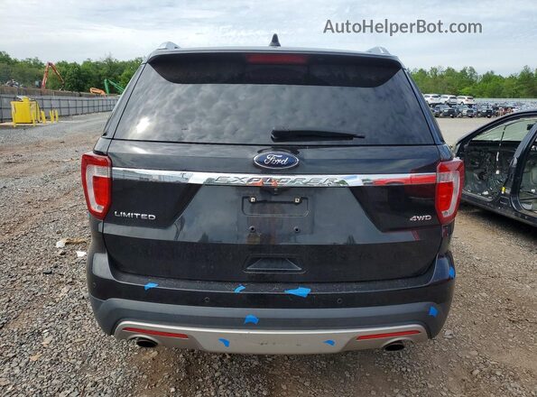 1FM5K8F80HGC37436 2017 FORD EXPLORER Black Вид ззаду