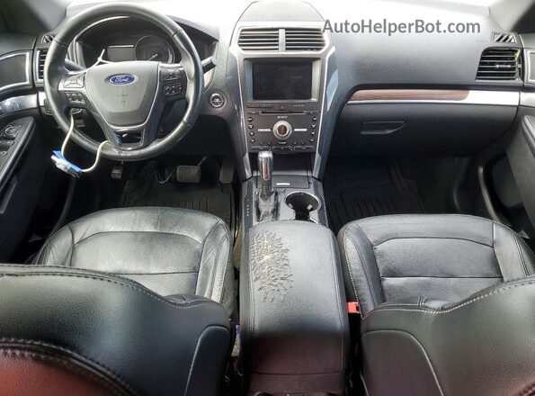 1FM5K8F80HGC37436 2017 FORD EXPLORER Black Вид панелі приладів